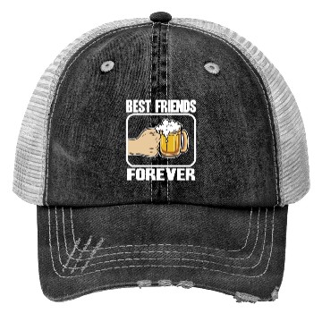 Discover Best Beer Friends Forever Funny Alcohol Buddy Trucker Hats