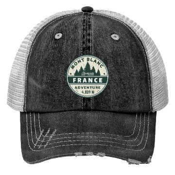 Discover Mont blanc chamonix french alps trip Trucker Hats