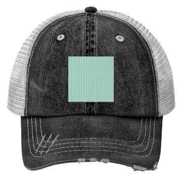 Discover Teal White Dots Pattern Trucker Hats