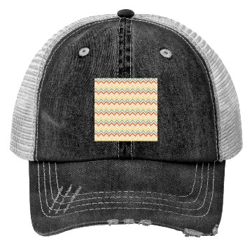 Discover Retro Colorful Chevron Pattern Trucker Hats