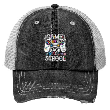 Discover Back 2 School Funny Video Game Teacher Student Trucker Hats