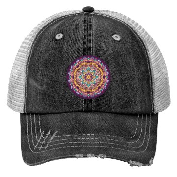 Discover Colorful Mandala Pattern Modern 8 Trucker Hats