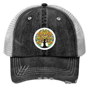 Discover Tree: detailed, relaxing, & positive Trucker Hats