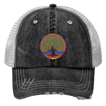 Discover Tree: detailed, relaxing, & positive Trucker Hats
