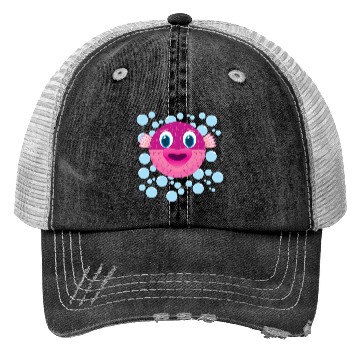 Discover Cute Puffer Fish Trucker Hats