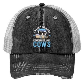 Discover Cow Cattle Breeder Land, Farmer Cows Trucker Hats