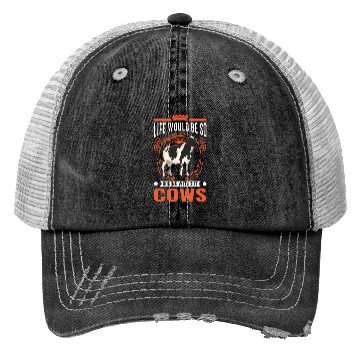 Discover Cow Cattle Breeder Land, Farmer Cows Trucker Hats