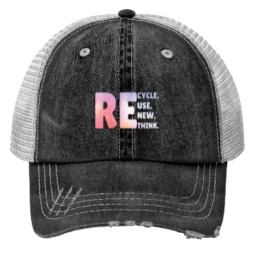 Discover Recycle Use New Think Earth Day Tees Trucker Hats