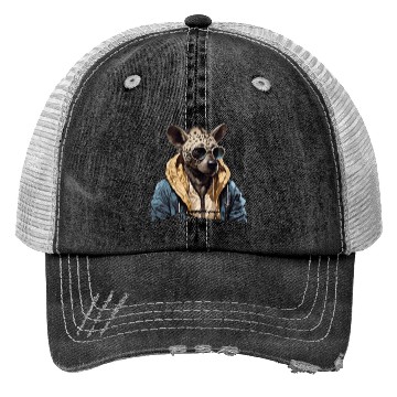 Discover Street Style Spotted Hyena | Hyena Lovers Trucker Hats