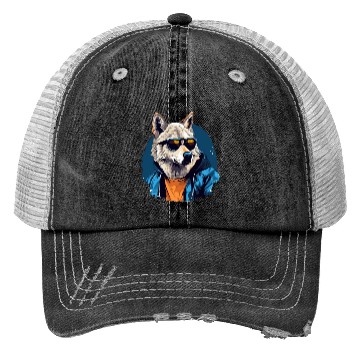Discover Street Style Arctic Wolf | Wolf Lovers Trucker Hats