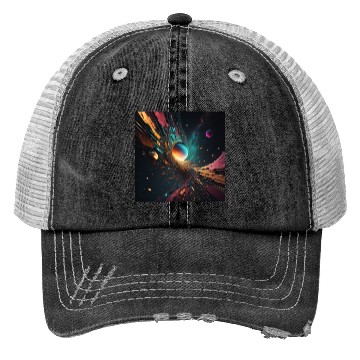 Discover Universe 1 Abstract Art Trucker Hats