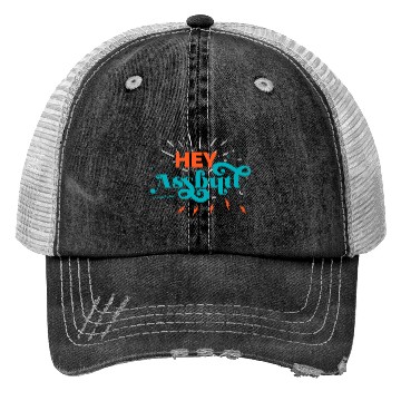 Discover Supernatural Hey Assbutt Typography Trucker Hats