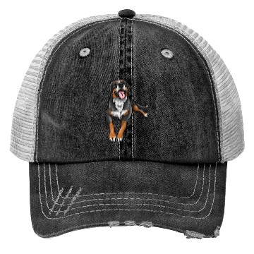 Discover Cute Bernese Mountain Dog Trucker Hats