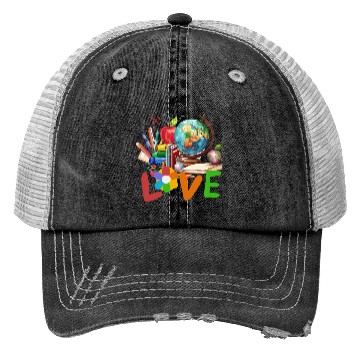 Discover Teacher life , Retro teacher back to school Trucker Hats