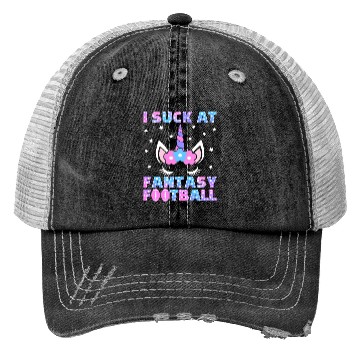 Discover I Suck at Fantasy Football Loser Punishment Funny Trucker Hats
