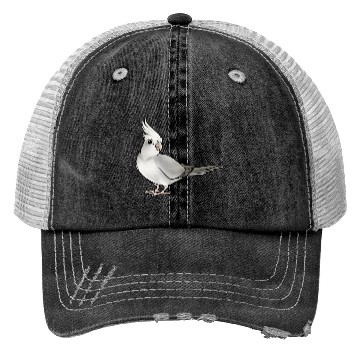 Discover Bird Cockatiel White Trucker Hats