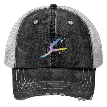 Discover Ballet Dancer Colorsplash Man Ballerino Trucker Hats
