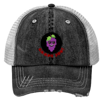 Discover Grape Job Grape Pun Trucker Hats