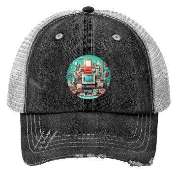 Discover Retro Gaming Magic: Unleash the 8-Bit Nostalgia! Trucker Hats