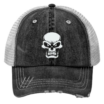 Discover Angry Skull of Darkness Trucker Hats
