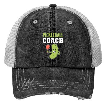 Discover Pickleball Coach Athlete or Coach Gift Trucker Hats