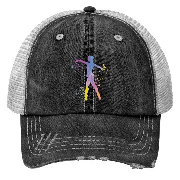 Discover Ballet Dancer Colorsplash Man Ballerino Trucker Hats