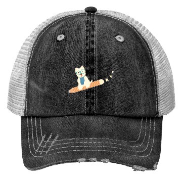 Discover Back To School Student Dog Trucker Hats