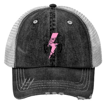Discover tiger and hot pink lightning bolt premium Trucker Hats