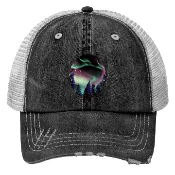 Discover Northern Lights Aurora Borealis For Or Trucker Hats