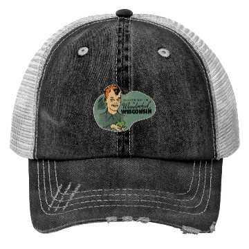 Discover Vintage Wisconsin Tourist Frog Weird Kid Trucker Hats