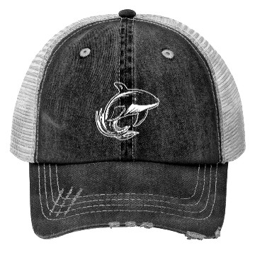 Discover Whale Ocean Marine Trucker Hats