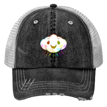 Discover Colorful Rainbow Cloud Lgbtq Lesbian Gay Pride Trucker Hats