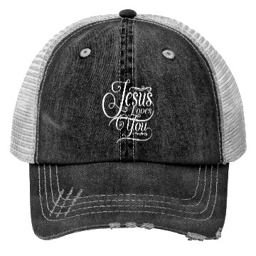 Discover Jesus Loves You Christian Christmas Trucker Hats
