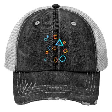 Discover Scattered force fields Geometric shapes Trucker Hats