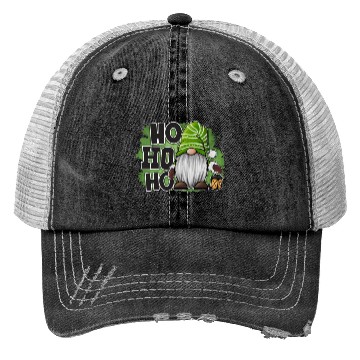 Discover Ho Ho Ho Green Gnome Christmas Xmas Holiday Santa Trucker Hats