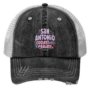 Discover San Antonio Coolest Galaxy Trucker Hats