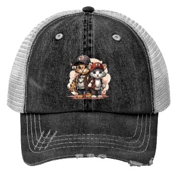 Discover Cute Cats Going Back to School Trucker Hats
