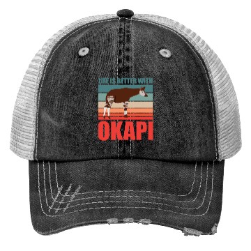 Discover Okapi in harmony with nature Trucker Hats