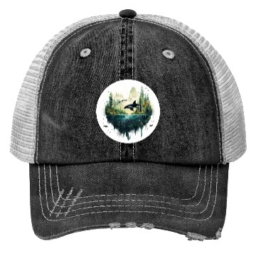 Discover Orca SeaScape Trucker Hats