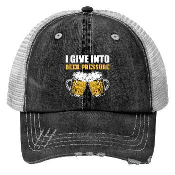 Discover Beer Pressure Barkeeper and Bartender Gift Trucker Hats