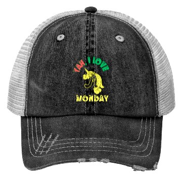 Discover Marvelous Monday: Playful Wordplay Monday Design! Trucker Hats