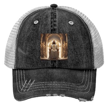 Discover Jesus is king Trucker Hats