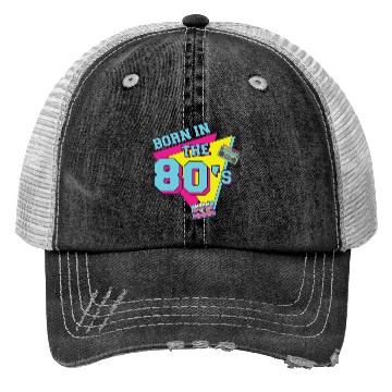 Discover Retro Vintage Born in the 80s Trucker Hats