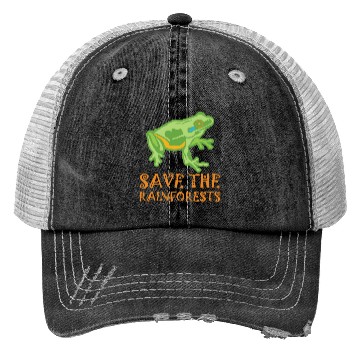 Discover Save The Rainforests Tree Frog Trucker Hats