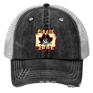 Discover Pirate Zone, Pirate Day Trucker Hats
