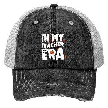 Discover IN MY TEACHER ERA HALLOWEEN Trucker Hats