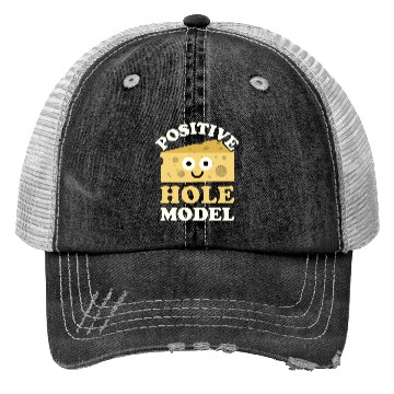 Discover Positive Hole Model Swiss Cheese Lover Trucker Hats