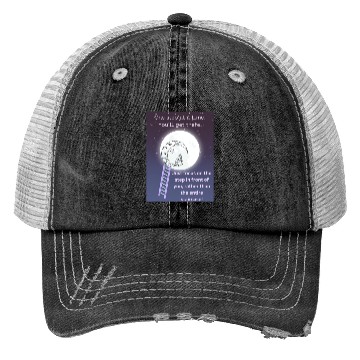 Discover Full Moon Inspirational Quote Poster Trucker Hats