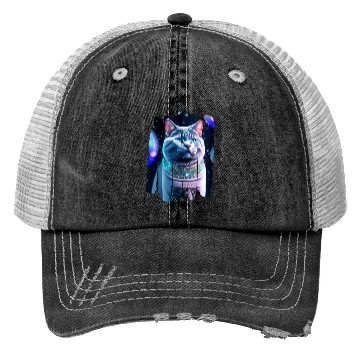 Discover Cat From Future Trucker Hats
