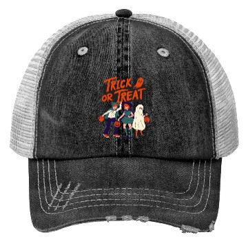 Discover Trick or treat Trucker Hats